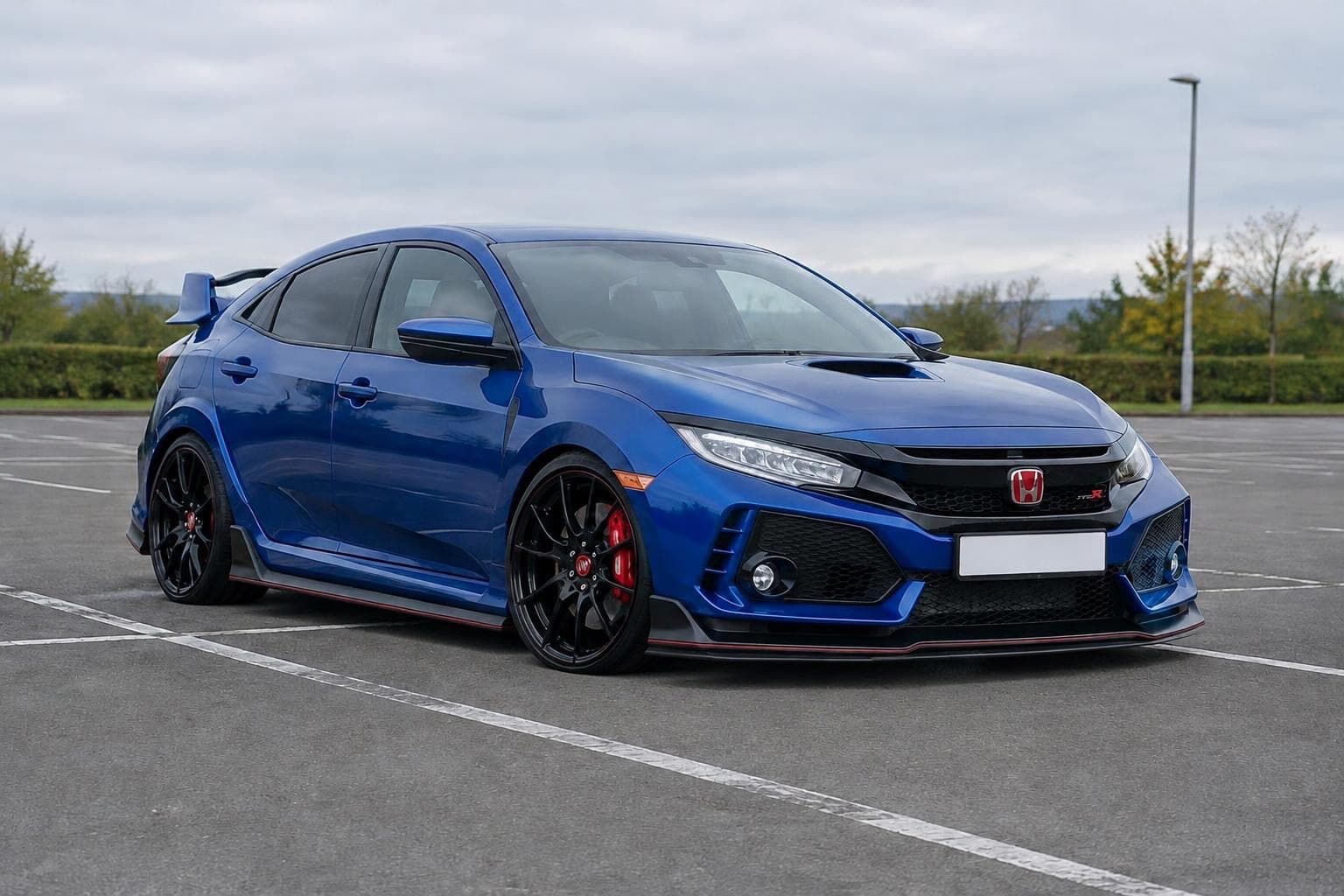 Honda Civic Type R FK8, stock and Lowered, after