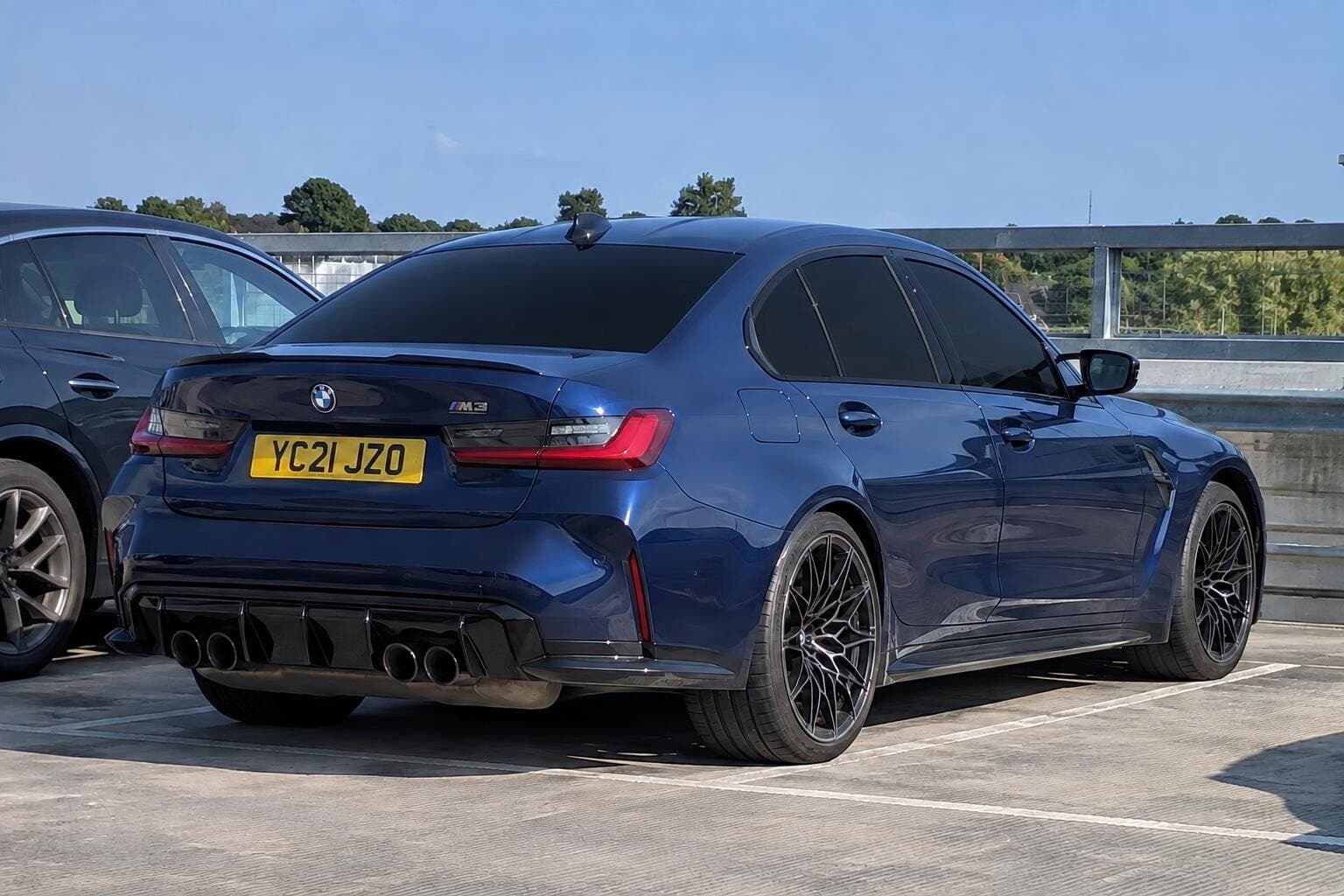 BMW M3 G80: dark limo tint, nothing else changed, after