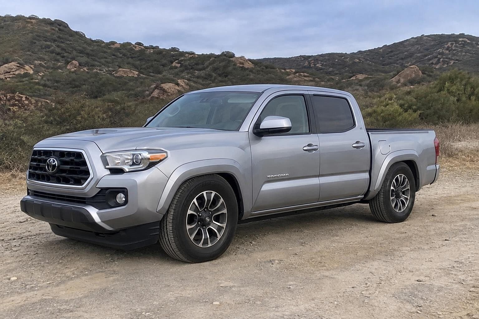 Toyota Tacoma: 3-inch front, 5-inch rear drop on factory wheels, after